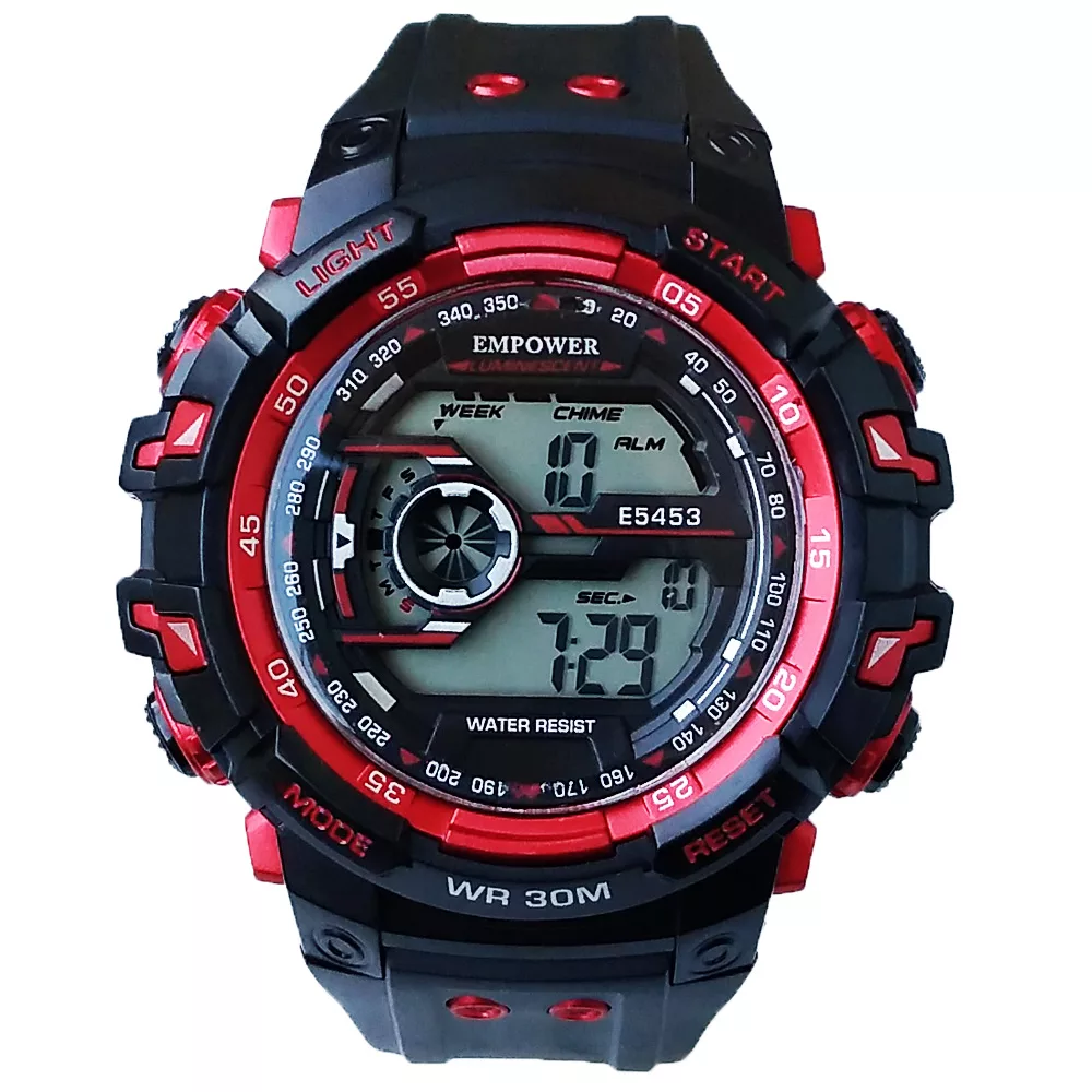 ساعت مچی دیجیتال مردانه امپاور مدل ورزشی اسپرت چراغدار کد 88
