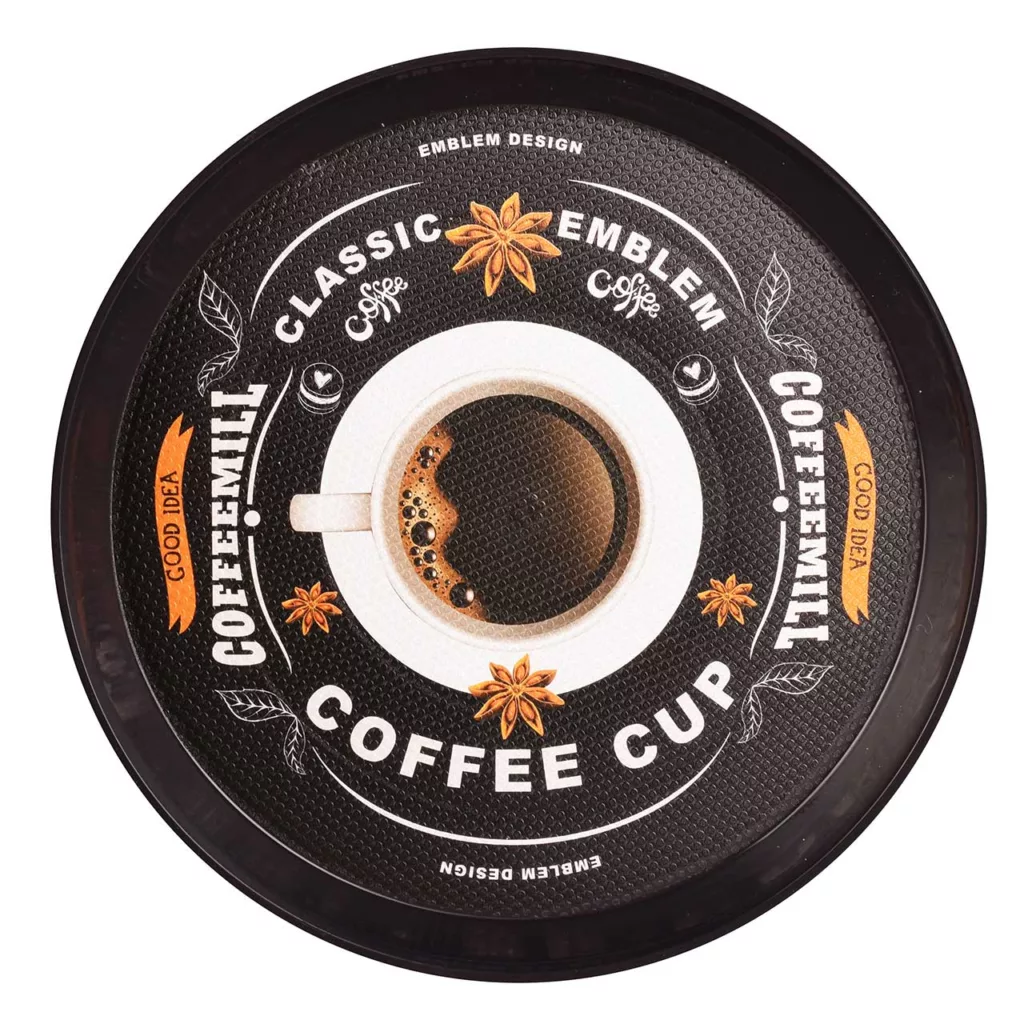 سینی بدون دسته مهروز مدل 6004 طرح Cofee سایز 40*40 سانتیمتر