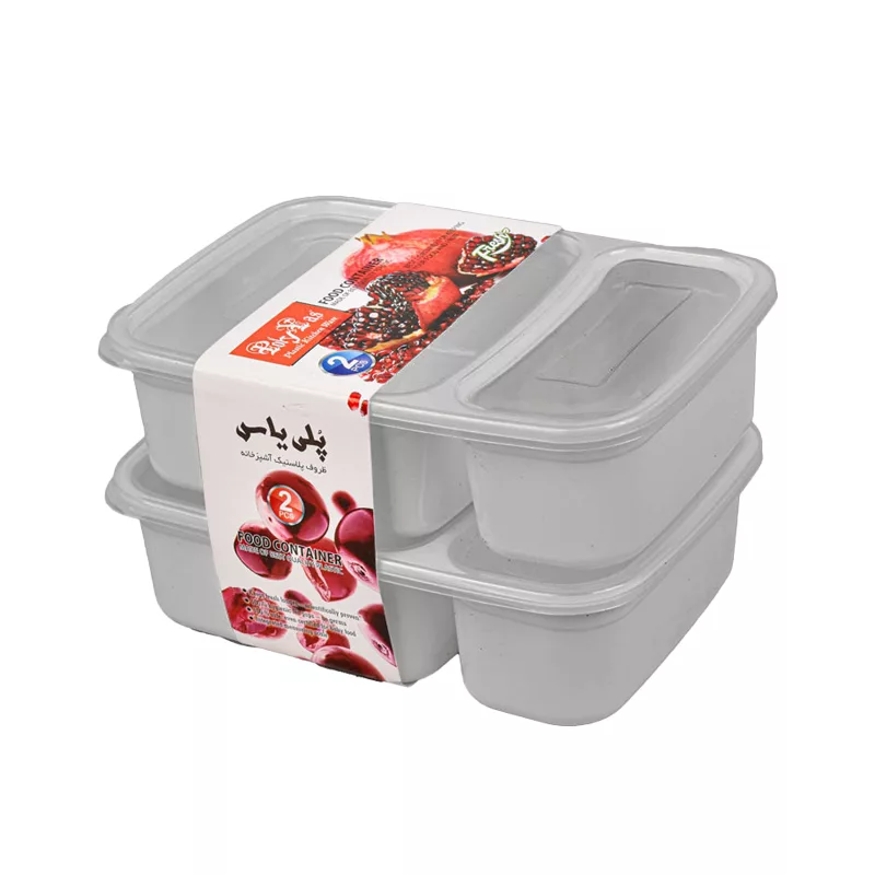 ظرف نگهدارنده پلی یاس مدل 900ml بسته 2 عددی