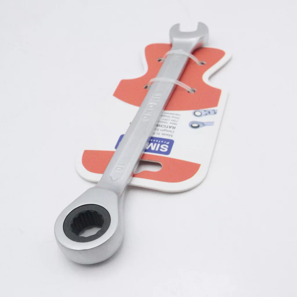 آچار یکسر تخت و یکسر رینگی جغجغه ای سیموند مدل YP-TAIWAN-SIZE010 سایز 10 میلی متر