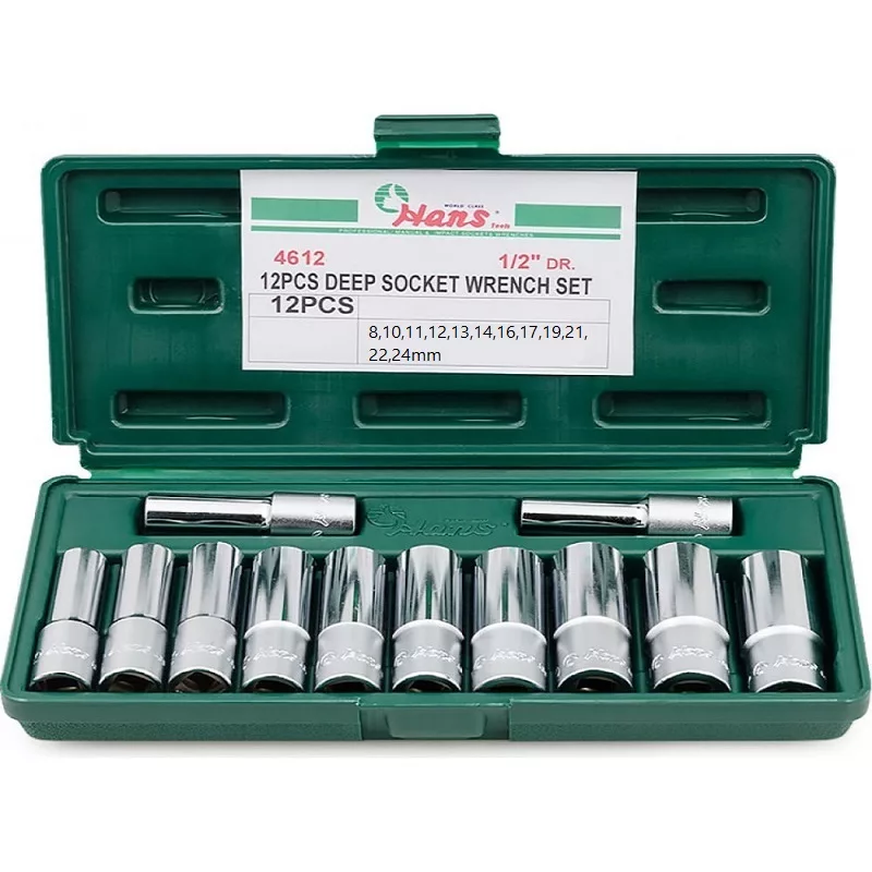 آچار بکس بلند هنس مدل 4612 مجموعه 12 عددی