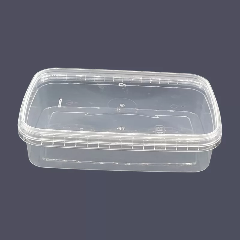 ظرف نگهدارنده پولاد پویش مدل فریزری و مایکروویوی طرح شفاف کد 700cc بسته 30 عددی