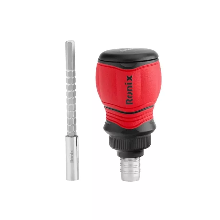 پیچ گوشتی جغجغه ای مشتی رونیکس مدل RH-2729 مجموعه 10 عددی