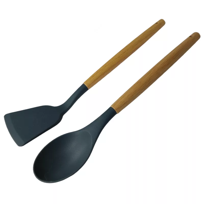 کفگیر و ملاقه 2 پارچه مدل سیلیکونی کد OTL39