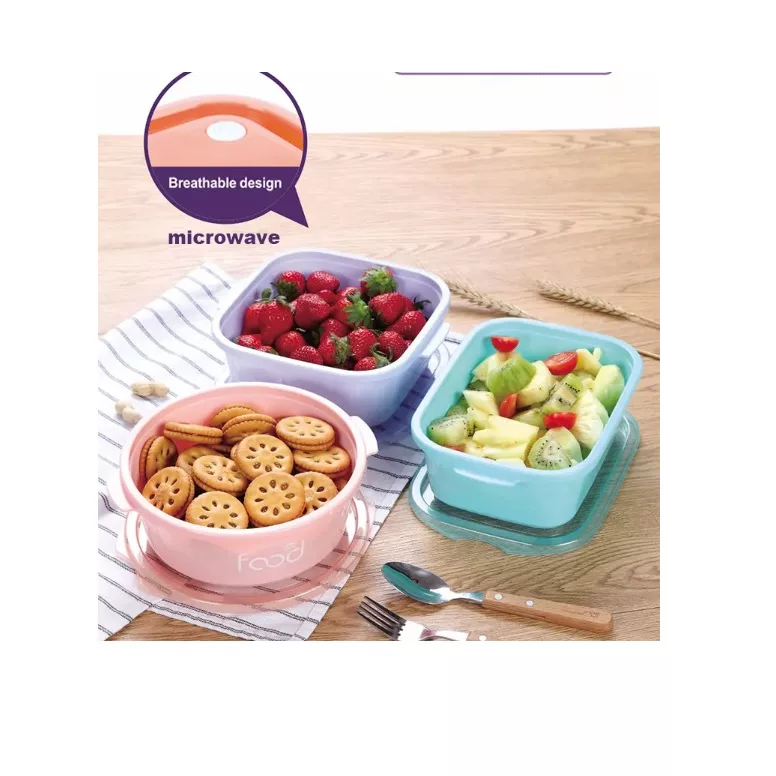 ظرف نگهدارنده مدل IQIX microwave گرد کد 1369n21 بسته سه عددی