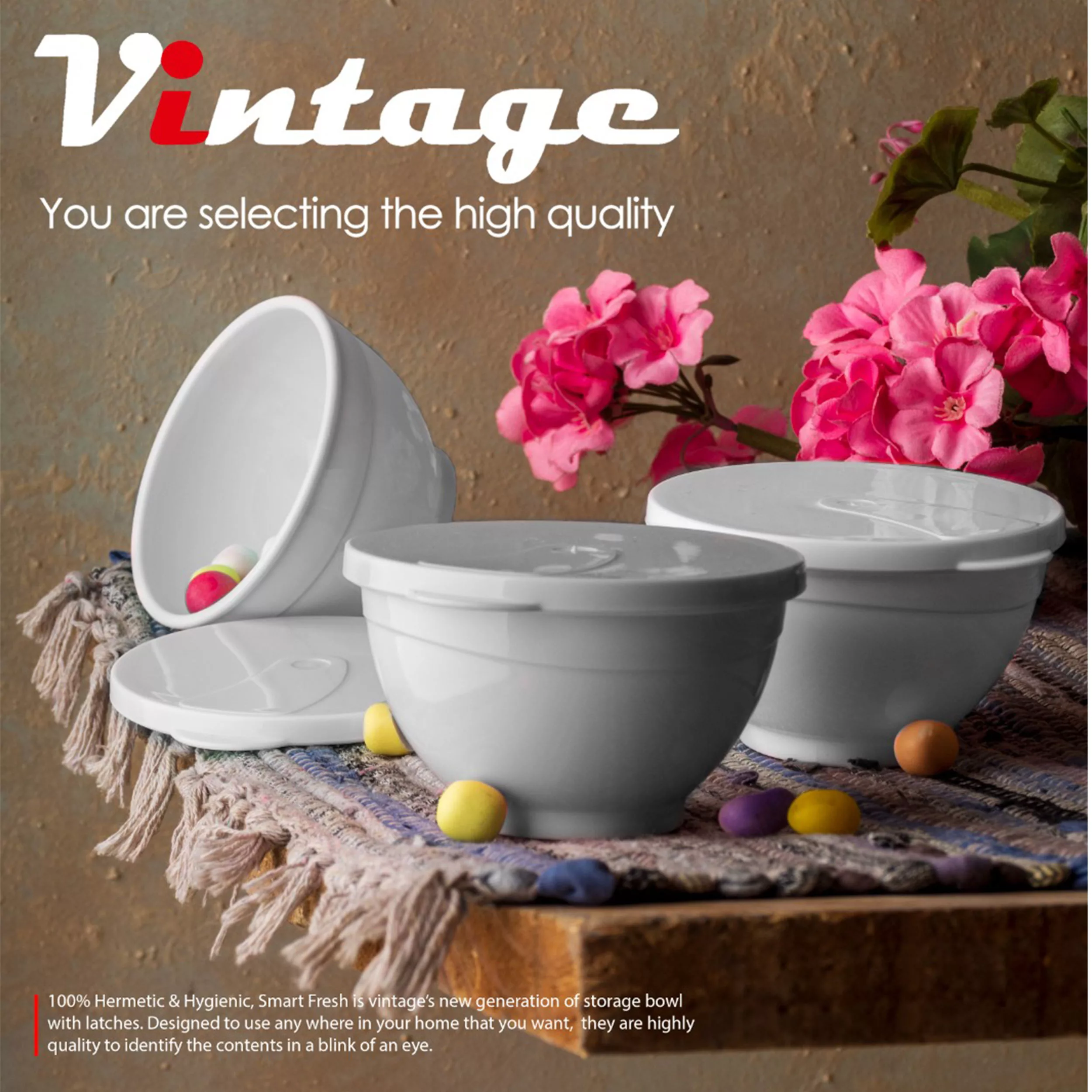 ظرف نگهدارنده وینتج مدل VNIO57 مجموعه 3 عددی