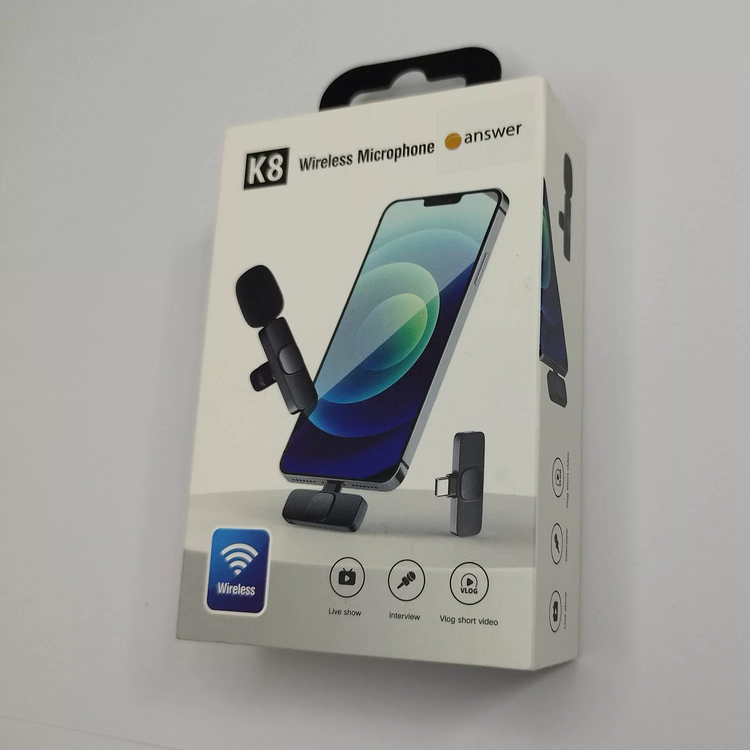 ست میکروفن بی سیم مدل answer K8