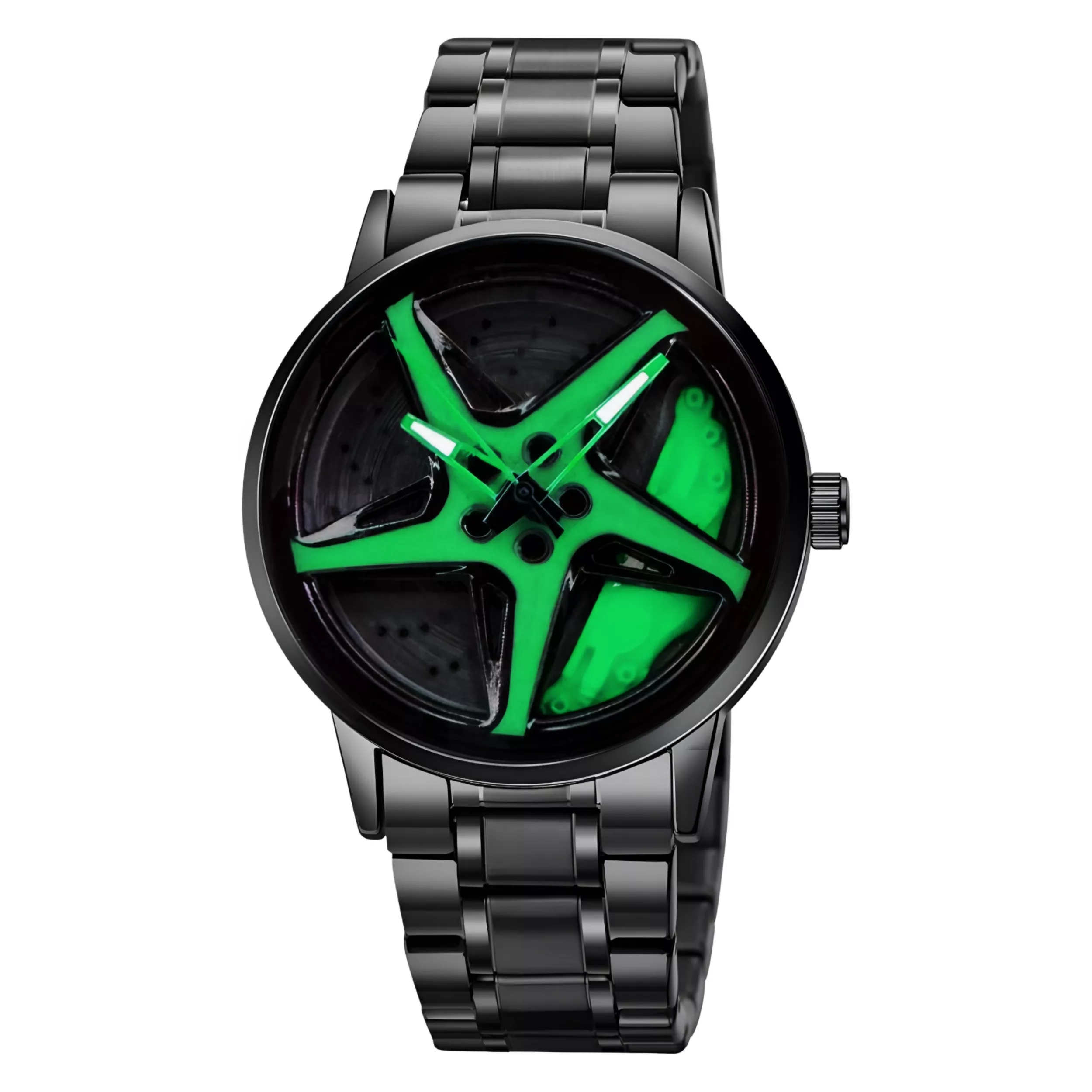 ساعت مچی عقربه‌ای کوارتز مردانه مدل اسپرت صفحه رینگ چرخان کد H