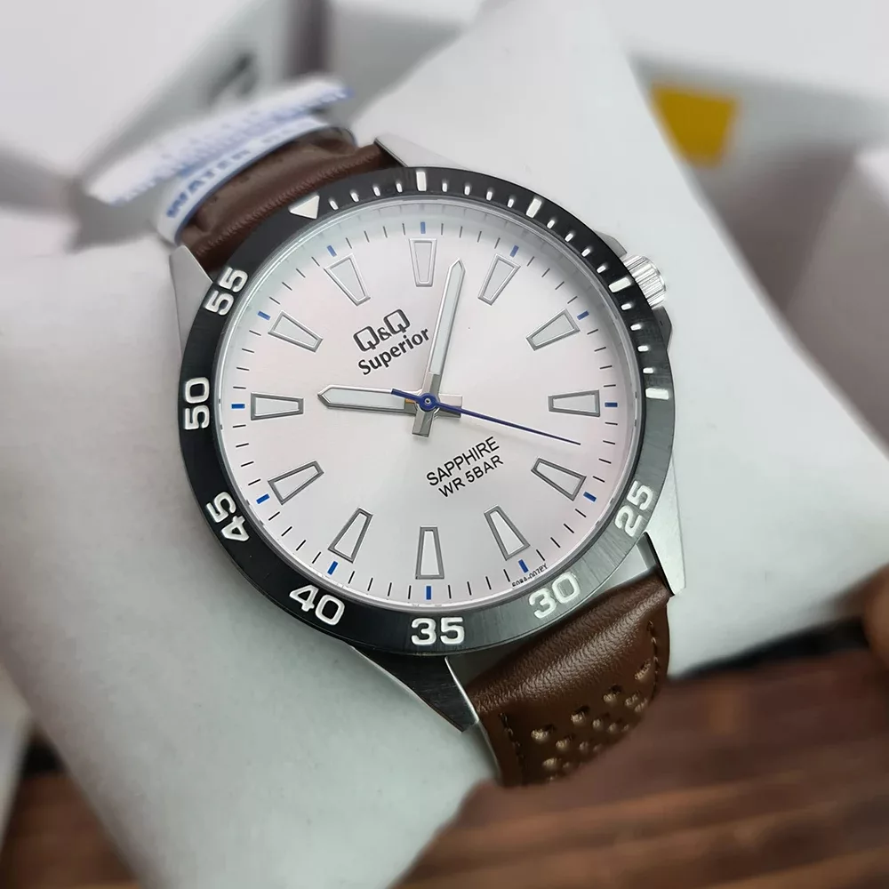 ساعت مچی عقربه‌ای مردانه کوارتز کیو اند کیو مدل S08A-007PY