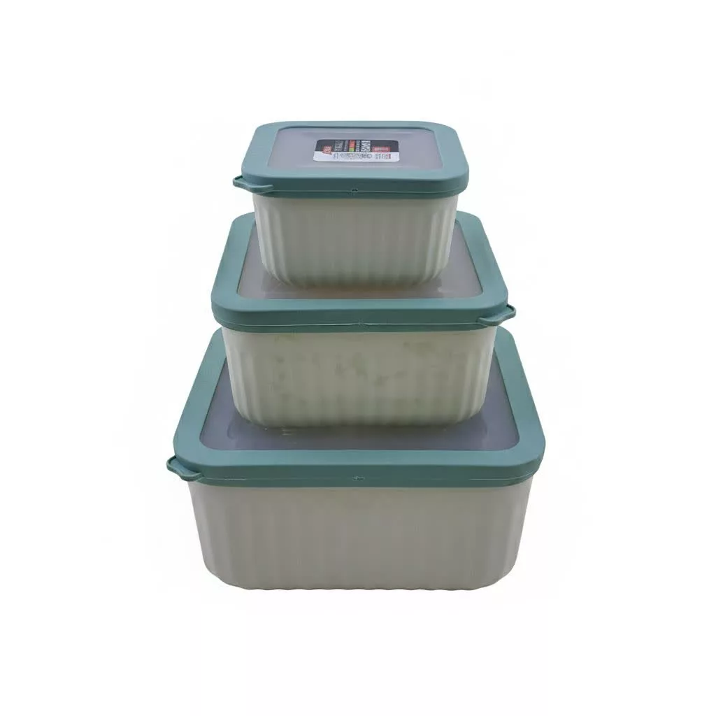 ظرف نگهدارنده کاپریس مدل مربع طرح پرایم مجموعه سه عددی