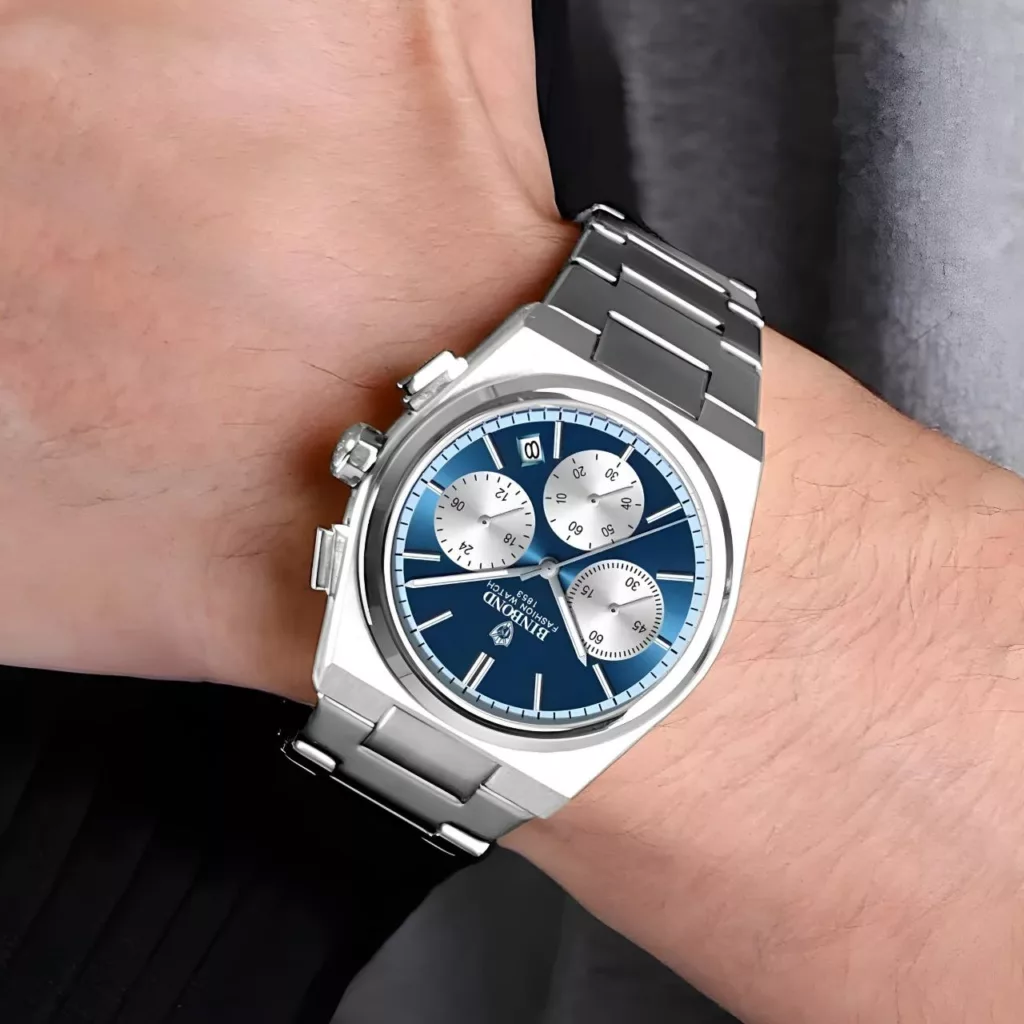 ساعت مچی عقربهای کوارتز مردانه بین باند مدل سه موتور فعال کورنوگراف 1853 کد G_n2