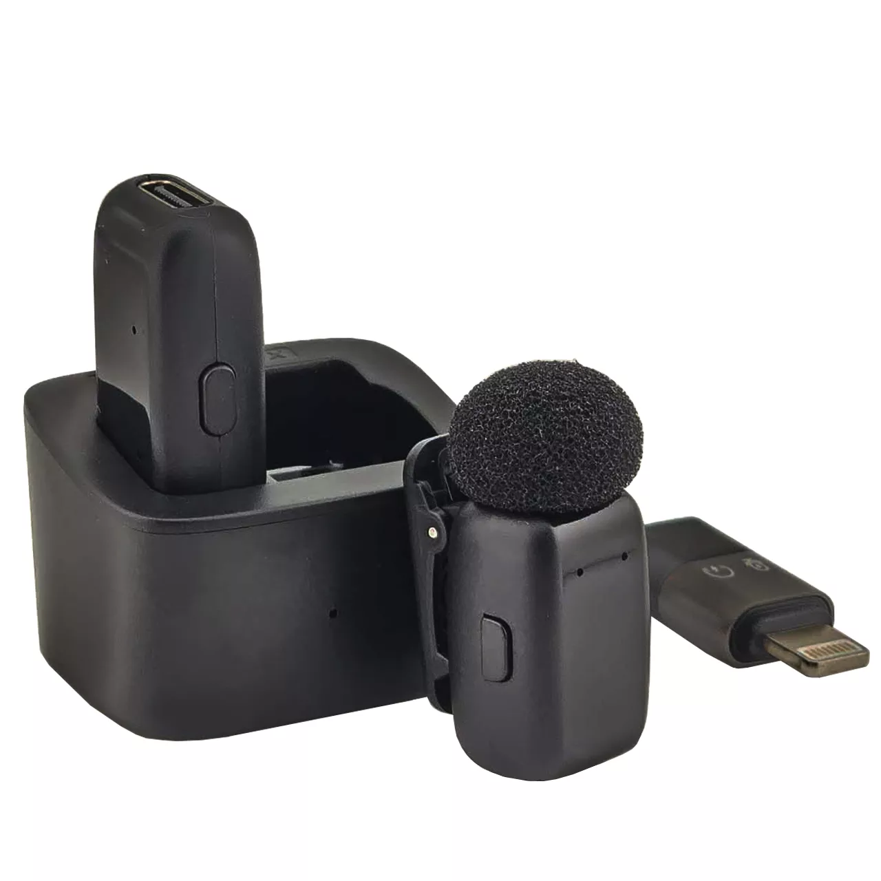 ست میکروفن بی سیم مدل SX-35 MINI با درگاه اتصال لایتنینگ و تایپ سی