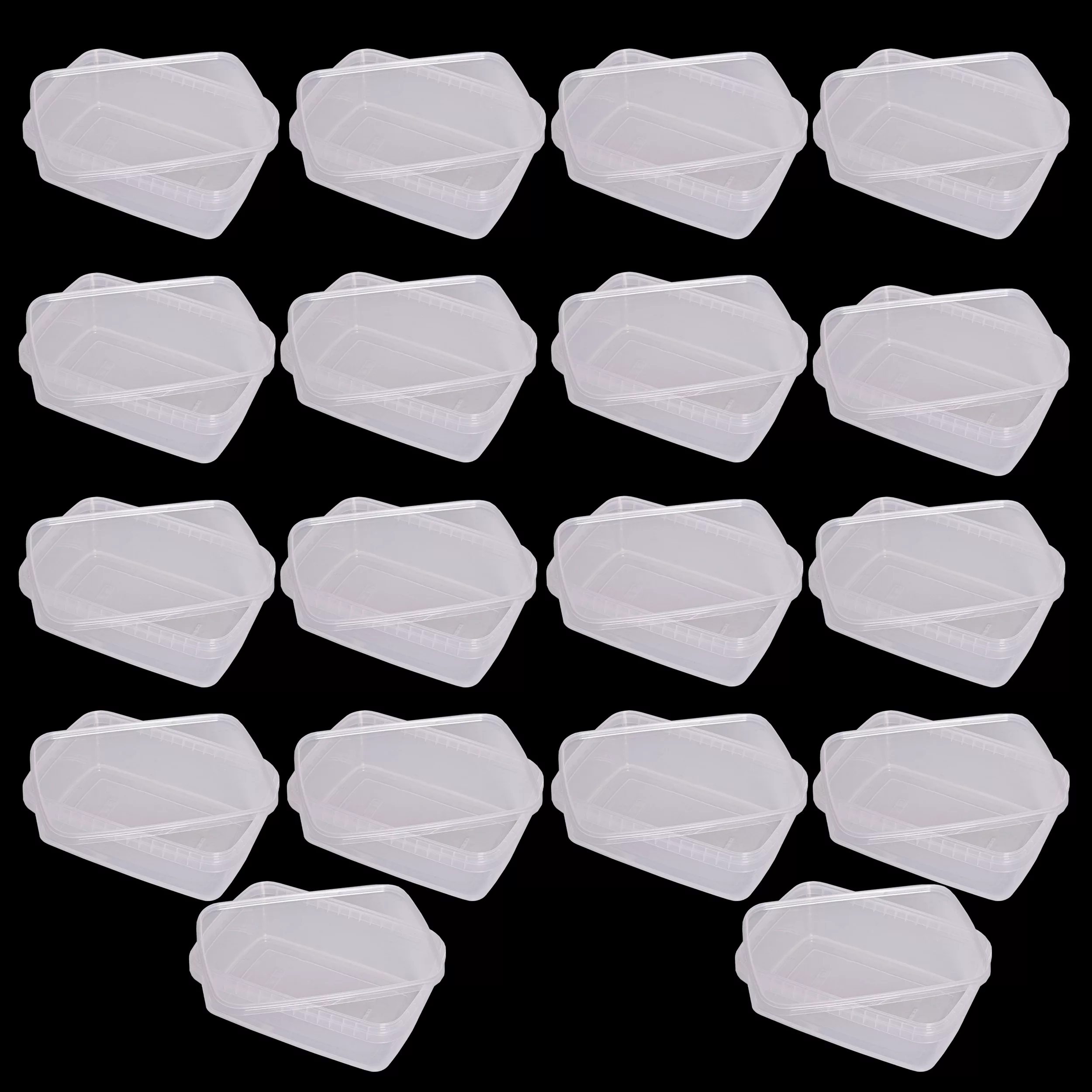 ظرف نگهدارنده پولاد پویش طرح مستطیل مجموعه 18 عددی