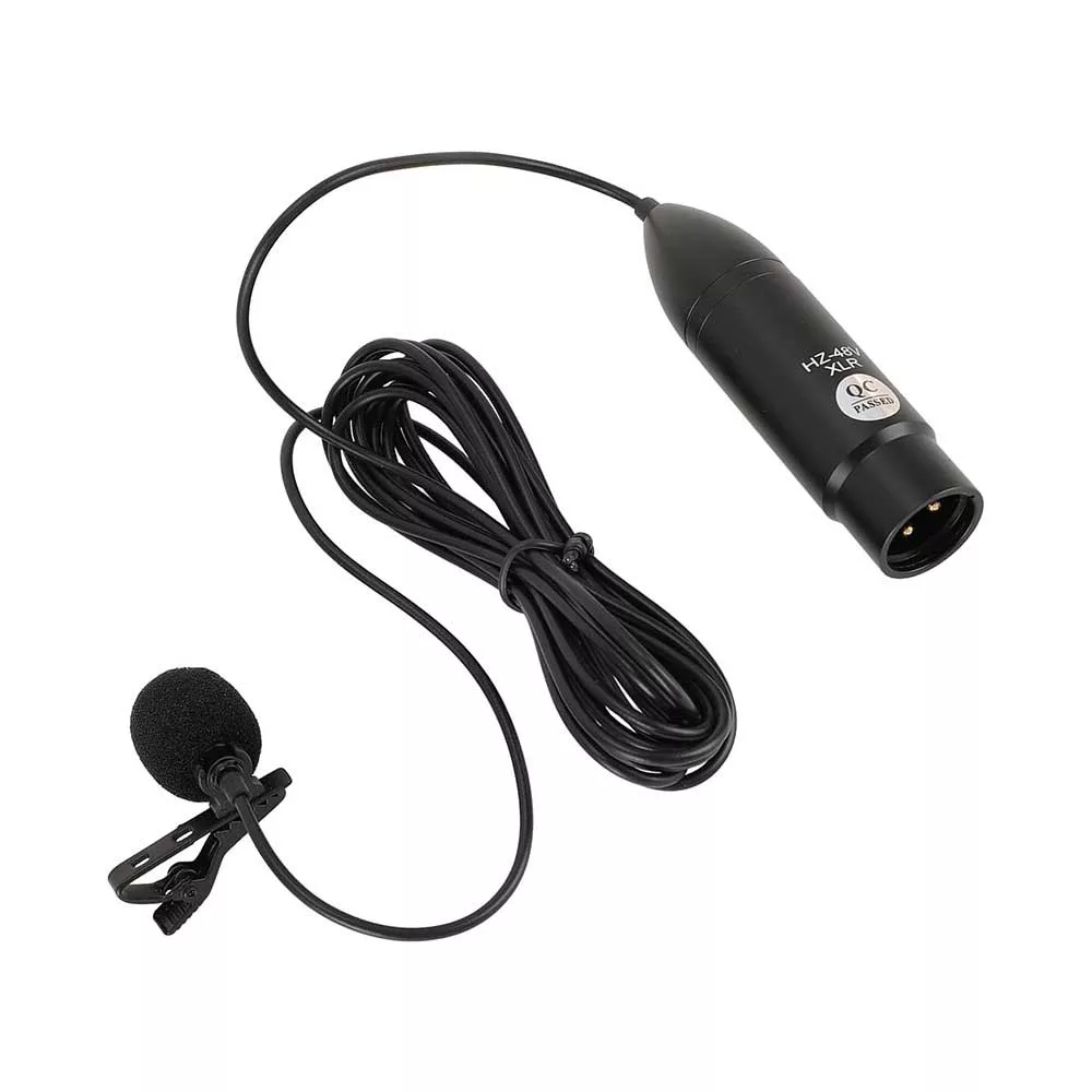 میکروفون یقه ای مدل HZ-48V با درگاه اتصال XLR