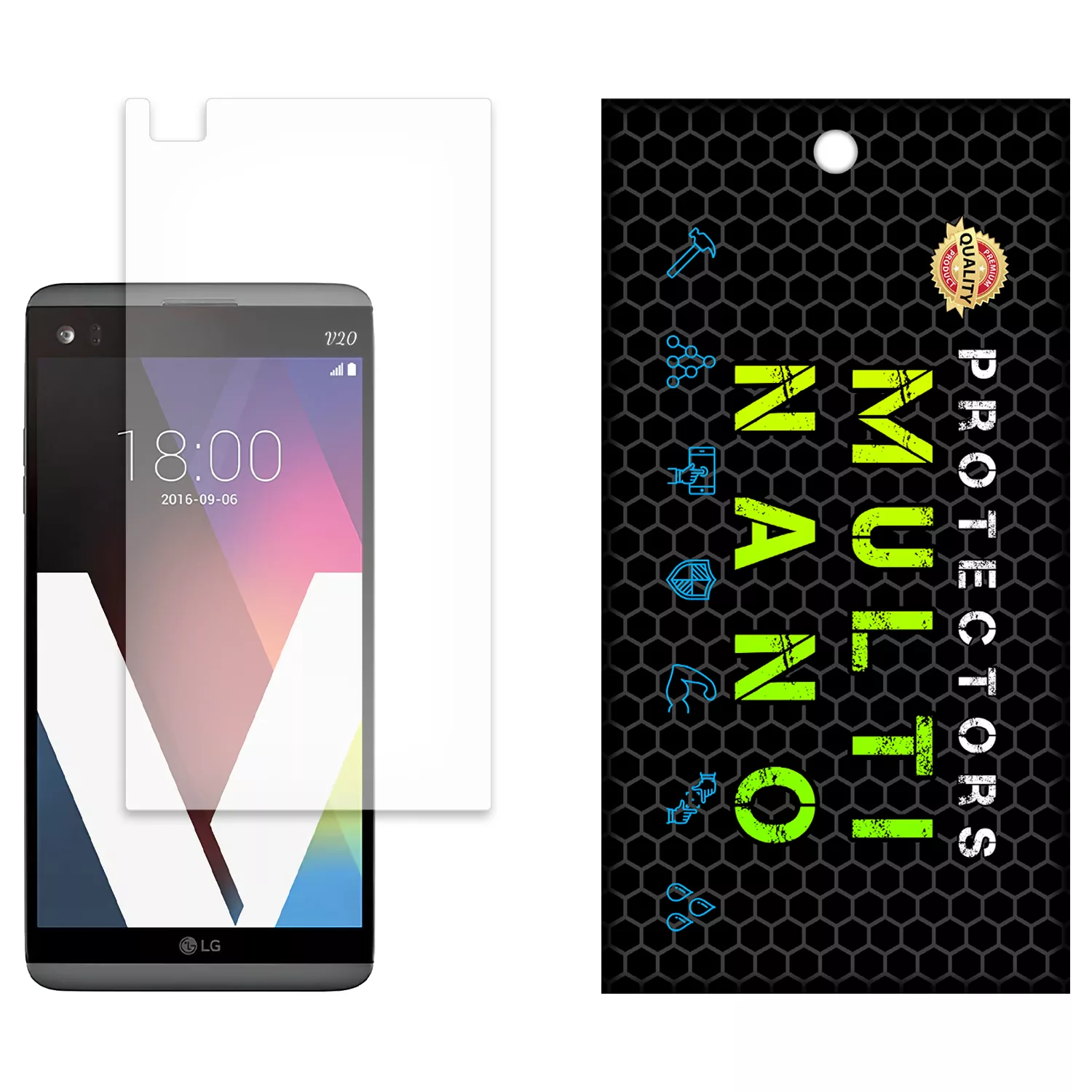 محافظ صفحه نمایش مات مولتی نانو مدل X-S1M مناسب برای گوشی موبایل ال جی V20