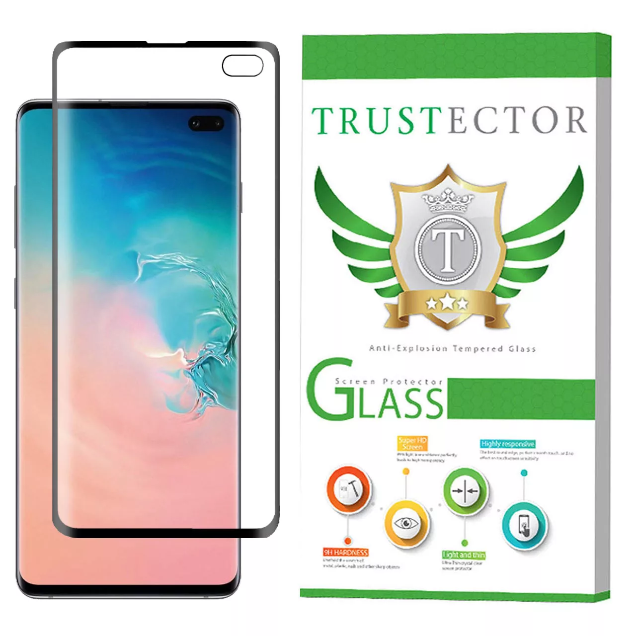 محافظ صفحه نمایش سرامیکی تراستکتور مدل CRA مناسب برای گوشی موبایل سامسونگ Galaxy S10 Plus