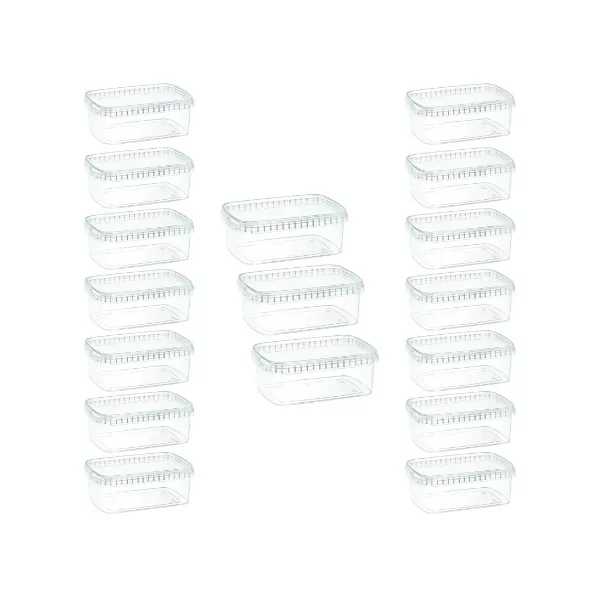 ظرف نگهدارنده طب پلاستیک مدل  C1000 کد AT 2616 بسته 17 عددی