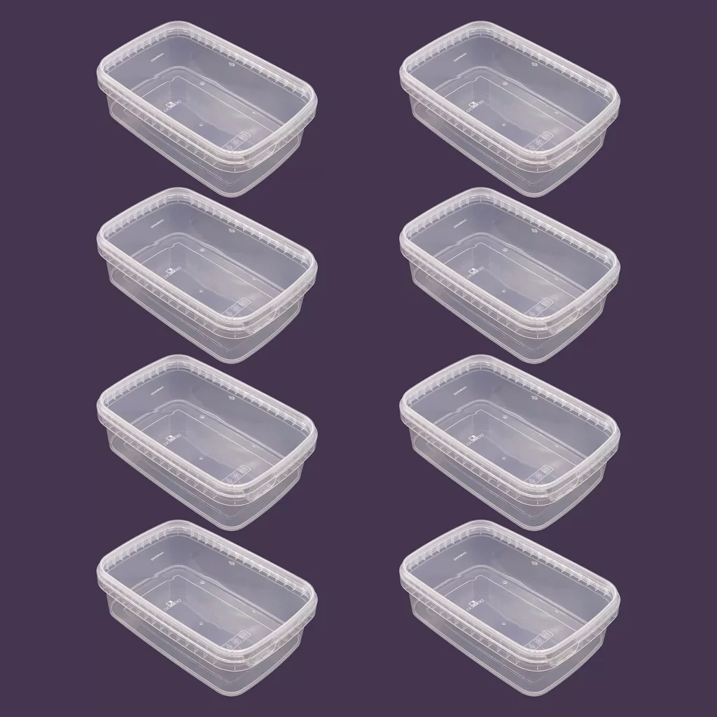 ظرف نگهدارنده پولاد مدل 1000cc بسته 8 عددی