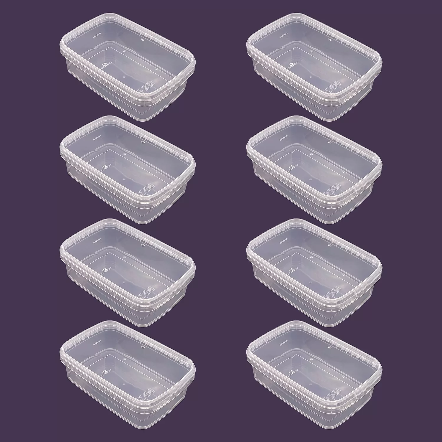 ظرف نگهدارنده پولاد مدل 1000cc بسته 8 عددی