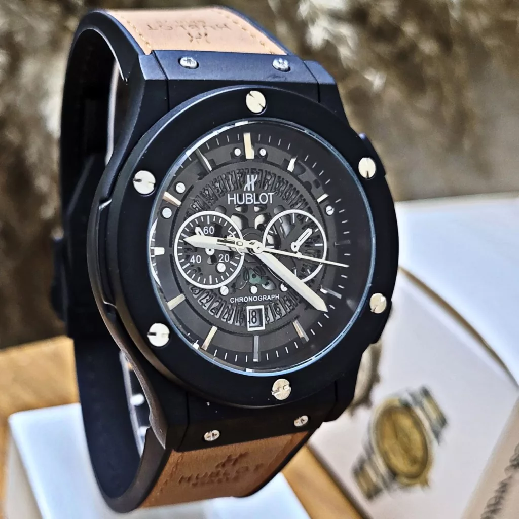 ساعت مچی عقربه‌ای مردانه  مدل اسکلتون