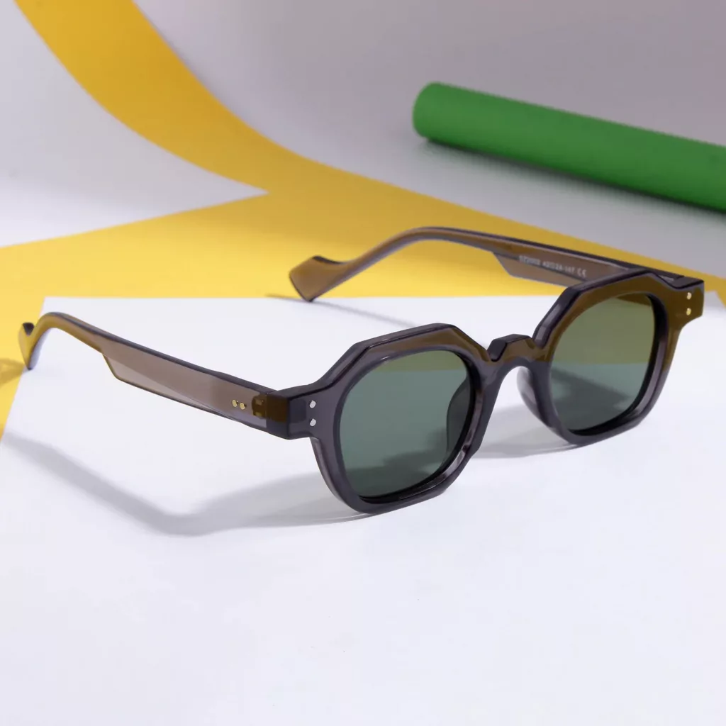 عینک آفتابی چندضلعی غیر پلاریزه مدل SZ 2002 Hunter Lava