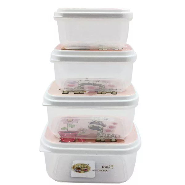 ظرف نگهدارنده زیبا مدل 87 مجموعه 4 عددی