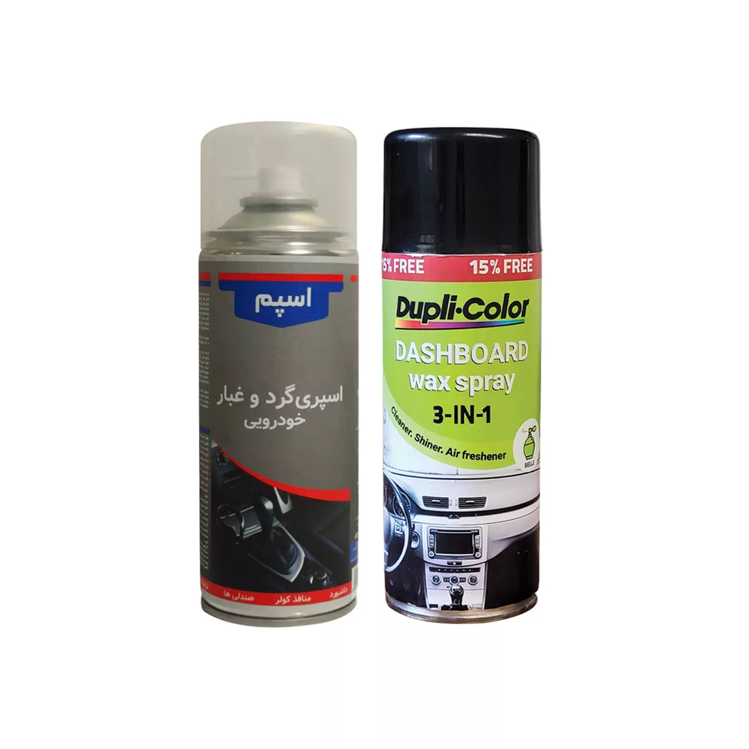 اسپری پاک کننده گردوغبار و پولیش و خوشبوکننده داشبورد دوپلی کالر مدل رایحه عطر BELLE حجم 400 میلی لیتر مجموعه 2 عددی اسپری پاک کننده گردوغبار و پولیش و خوشبوکننده داشبورد دوپلی کالر مدل رایحه عطر BELLE حجم 400 میلی لیتر مجموعه 2 عددی