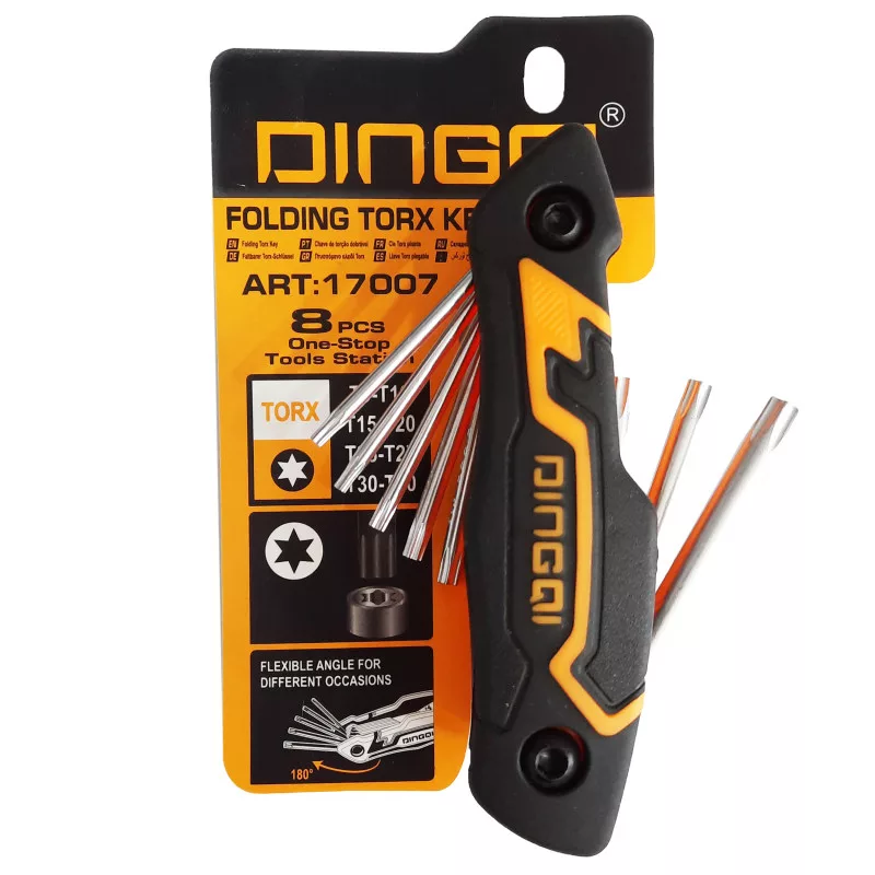 آچار آلن ستاره ای دینگشی مدل 17007 مجموعه 8 عددی