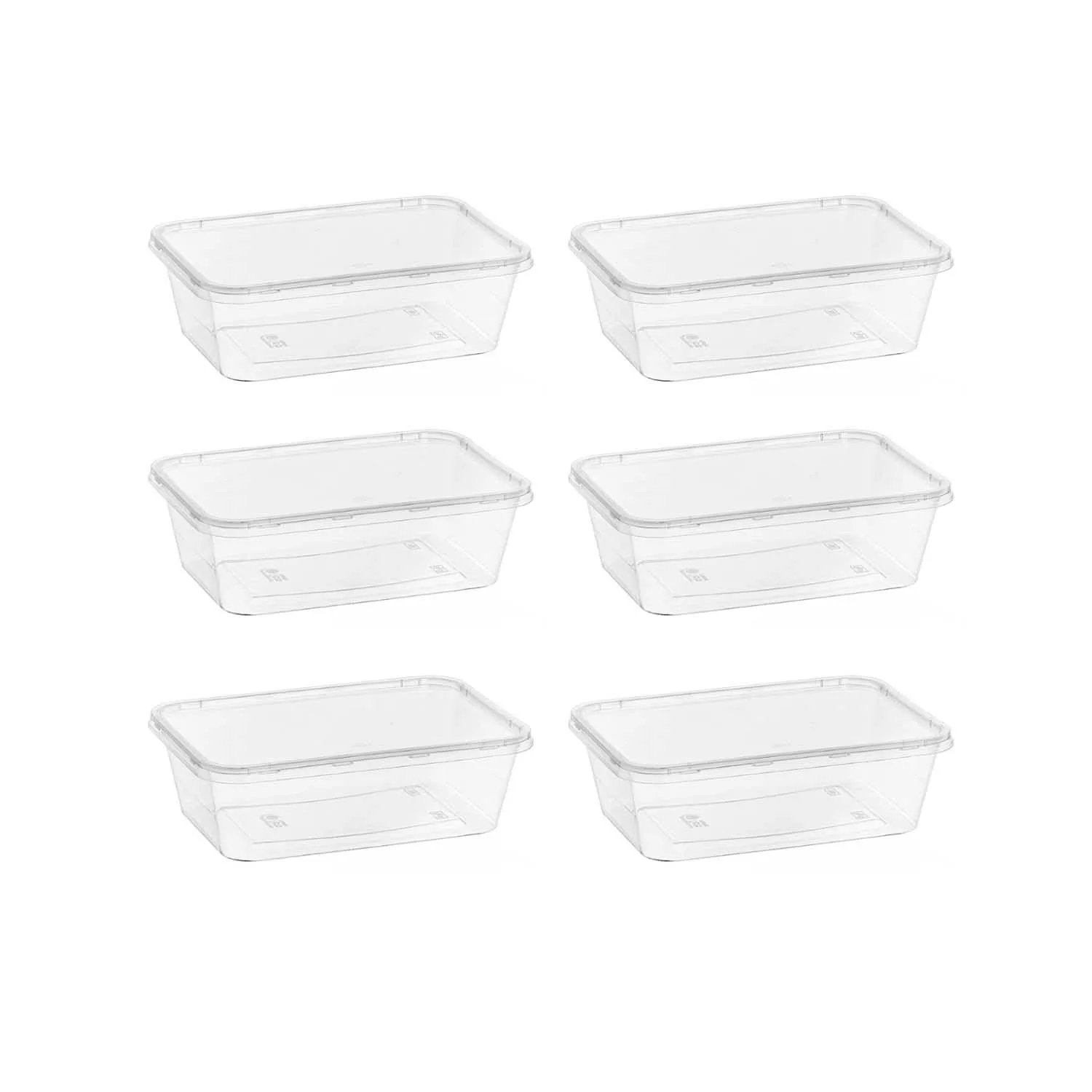 ظرف نگهدارنده پیکنیک مدل 750cc بسته 6 عددی