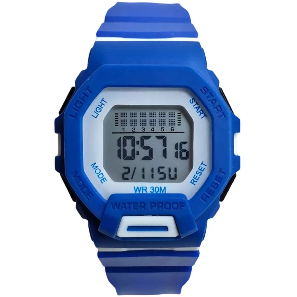 ساعت مچی دیجیتال مدل تک زمانه بند پیو کرنومتر دار کد b