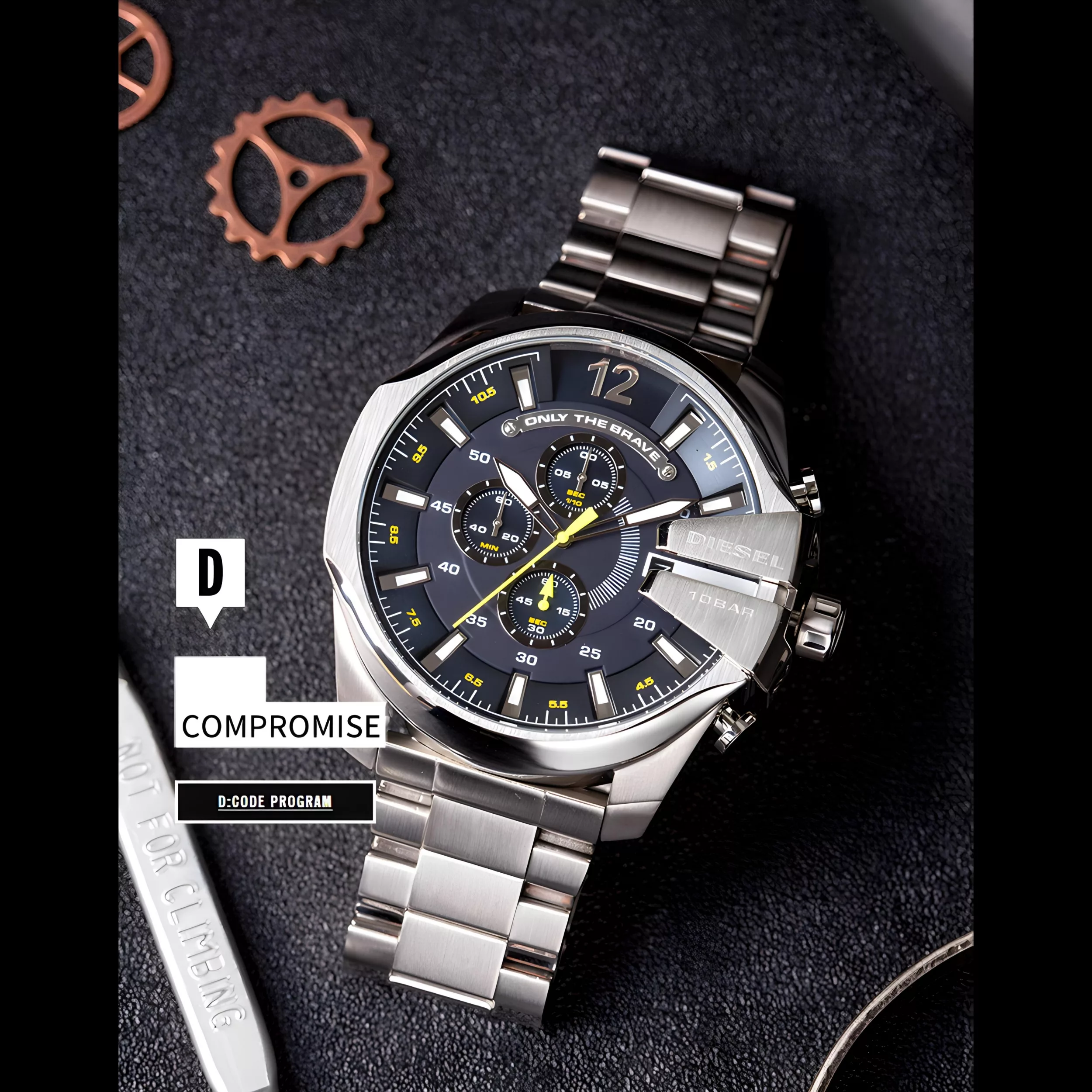 ساعت مچی عقربه‌ای مردانه  مدل مگاچِف سه موتوره کرنوگراف D-Y