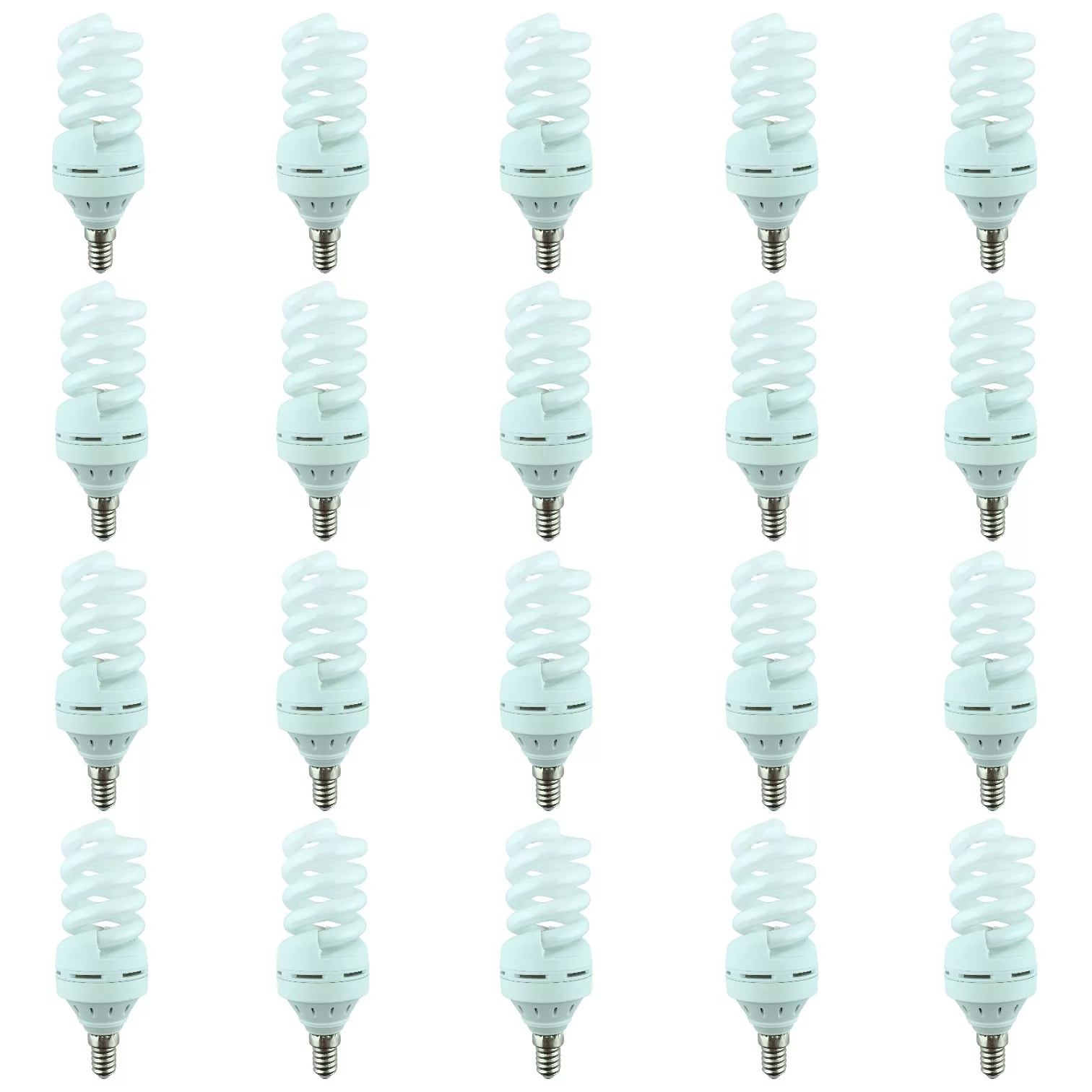 لامپ کم مصرف 13 وات فروزش مدل لوستری پایه E14 بسته 20 عددی