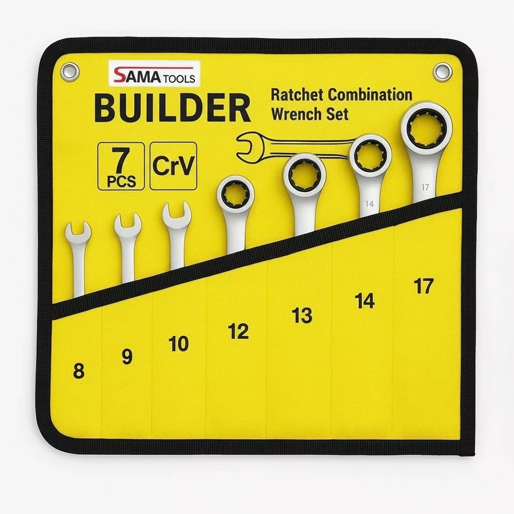 آچار یکسر رینگ و یکسر تخت جغجغه ای سماتولز مجموعه 7 عددی