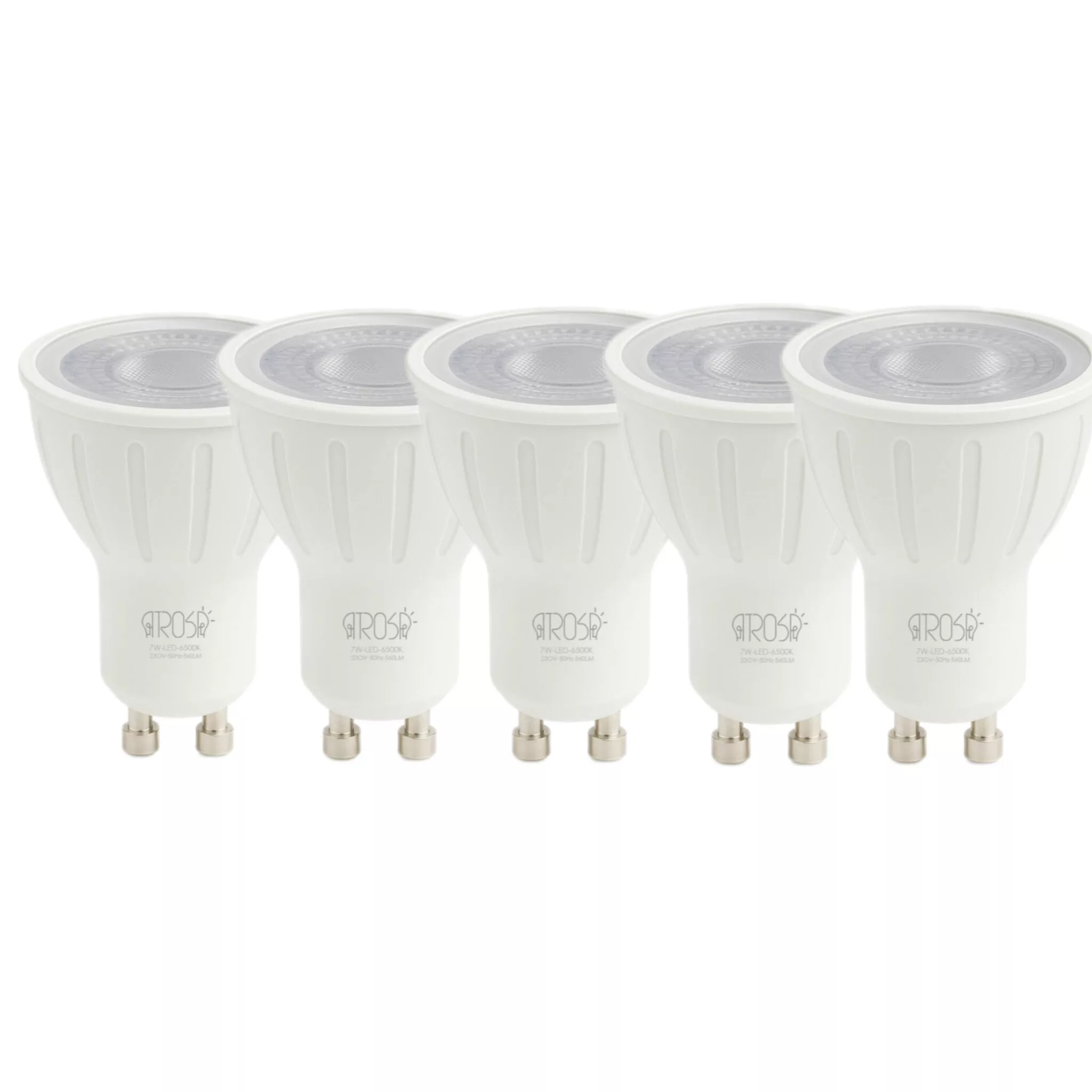 لامپ ال ای دی 7 وات آتروسا مدل هالوژنی پایه GU10 مجموعه 5 عددی