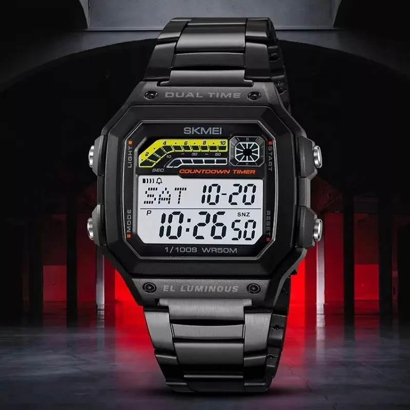 ساعت مچی دیجیتال اسکمی مدل 2307BKBK