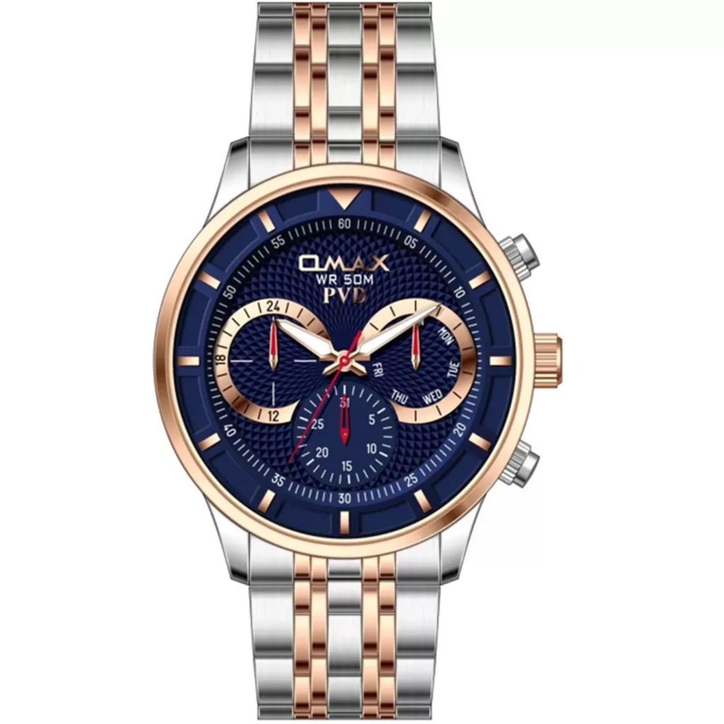 ساعت مچی عقربه‌ای مردانه کوارتز اوماکس مدل 001N004