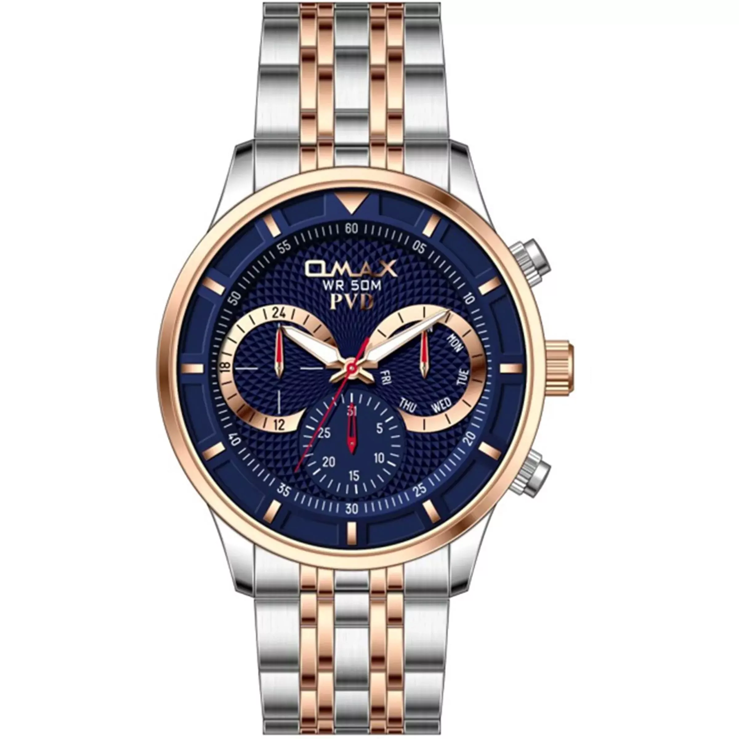 ساعت مچی عقربه‌ای مردانه کوارتز اوماکس مدل 001N004