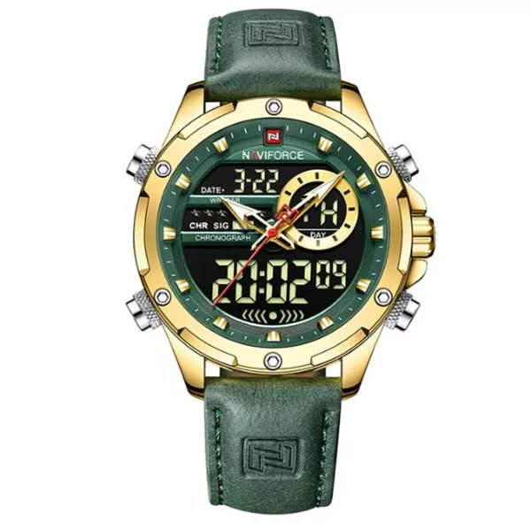 ساعت مچی عقربه‌ای کوارتز مردانه نیوی فورس مدل NF9208 G GN