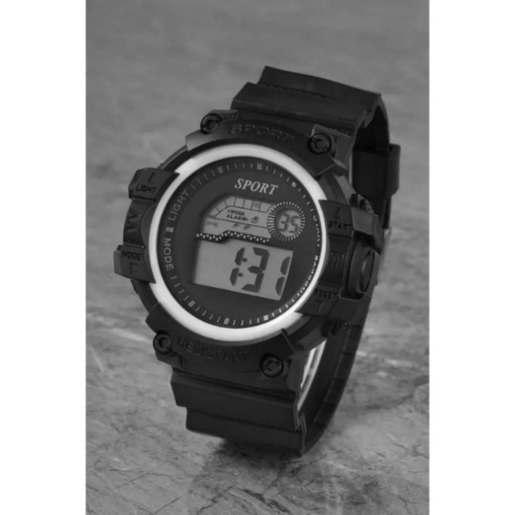 ساعت مچی دیجیتال مدل تک زمانه بند پیو کرنومتر دار کد a3