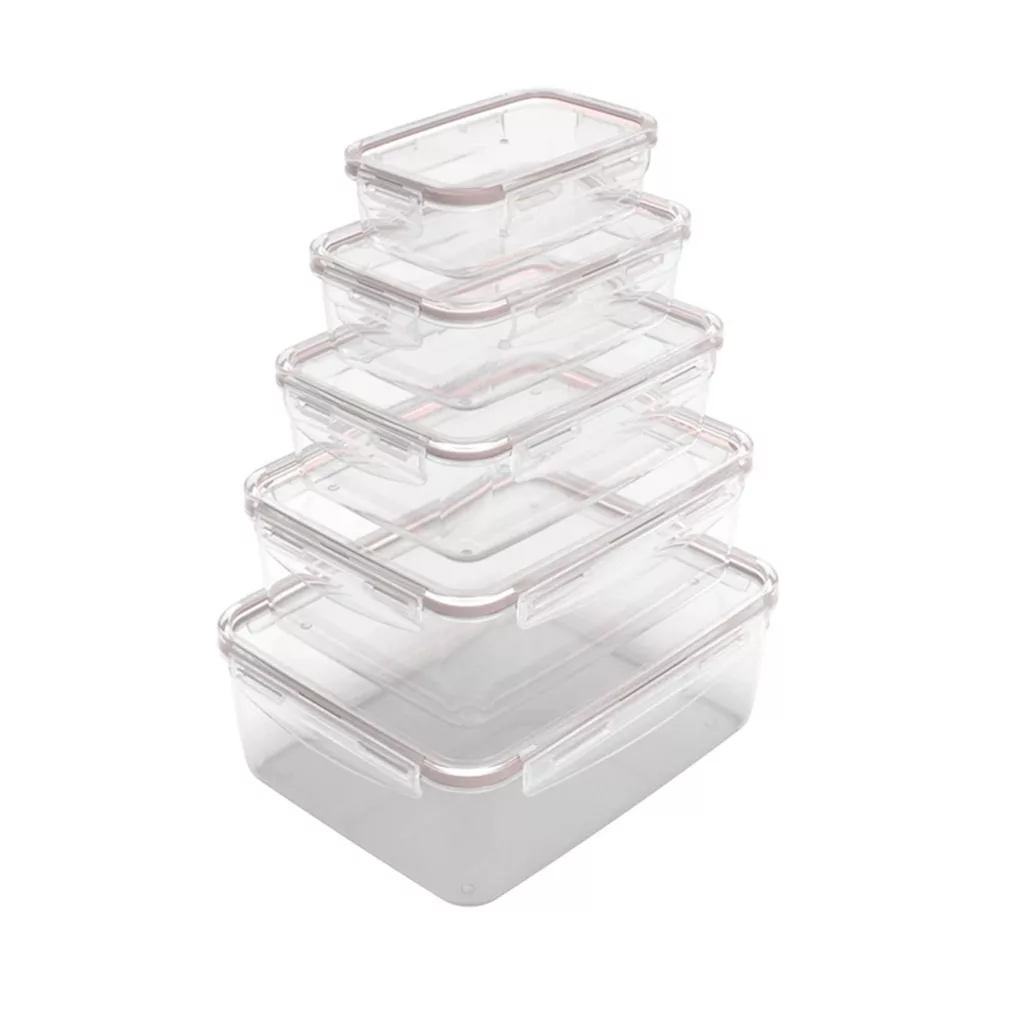 ظرف نگهدارنده ویرو پلاستیک مدل eazy lock مجموعه پنج عددی