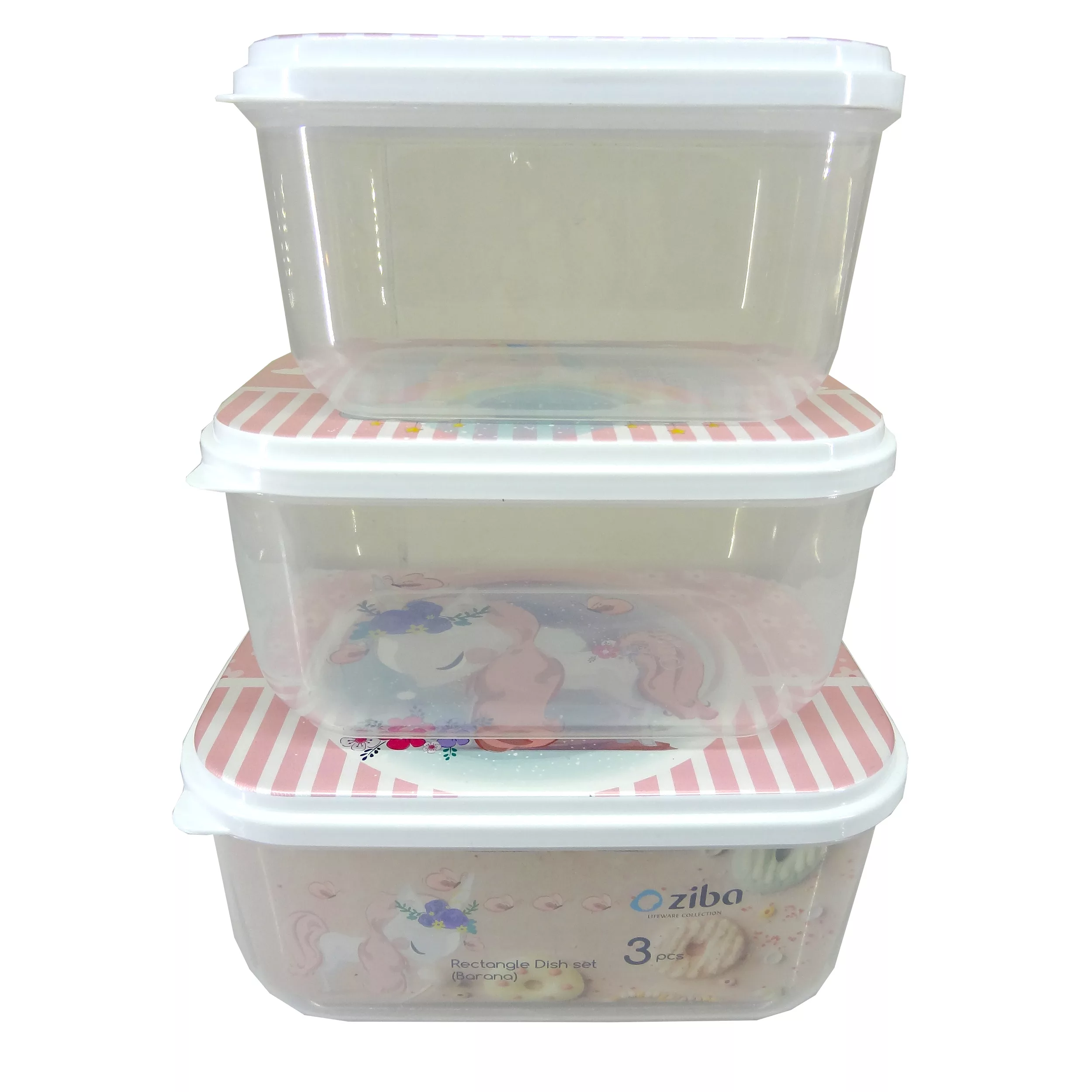 ظرف نگهدارنده زیبا سازان مدل R03 مجموعه 3 عددی