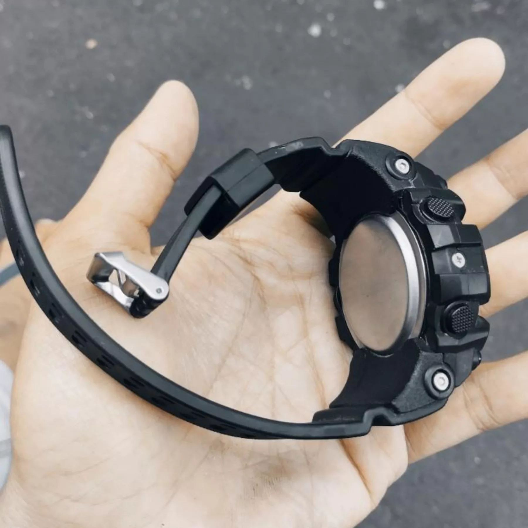 ساعت مچی دیجیتال مدل تک زمانه کرنومتر دار کد 5