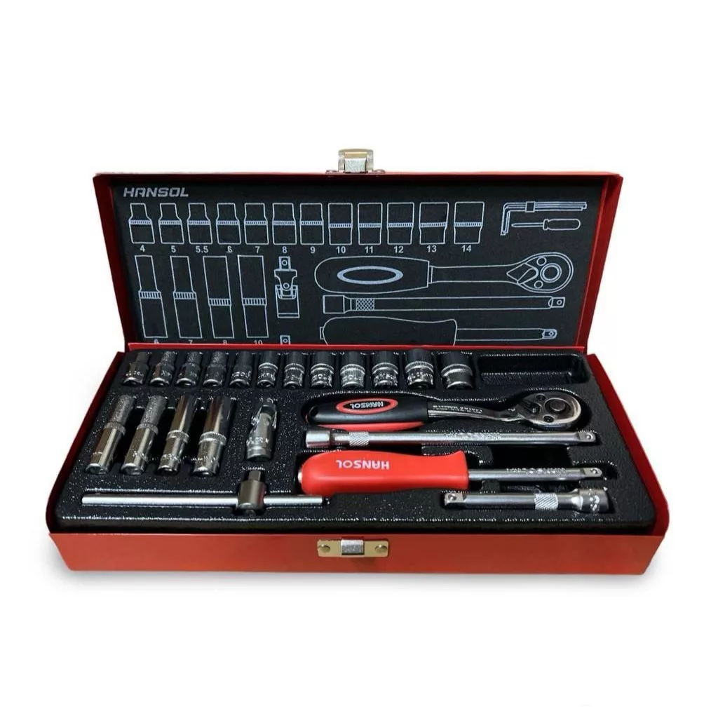 آچار بکس هانسول مدل 8523A مجموعه 22 عددی