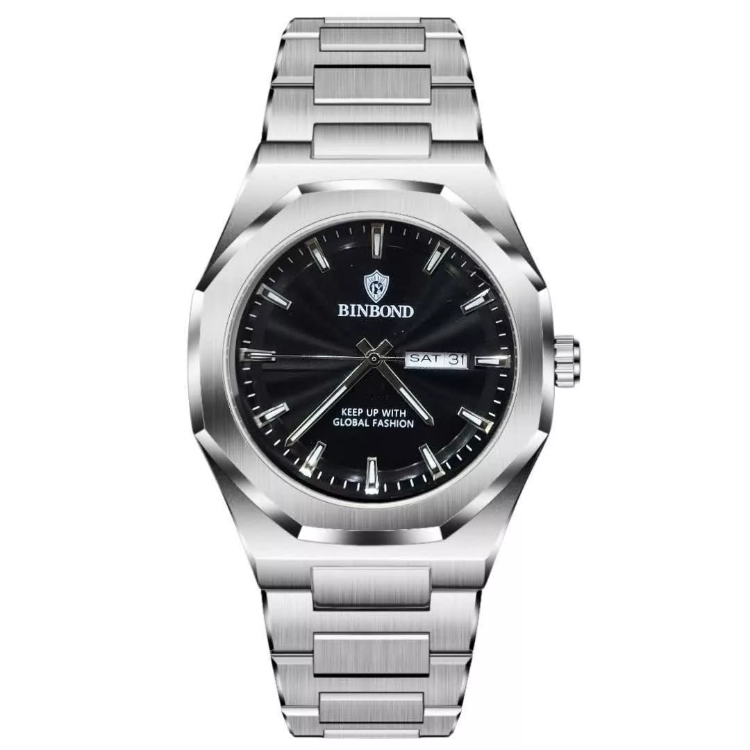 ساعت مچی عقربه‌ای کوارتز مردانه بین باند مدل کلاسیک کد 088