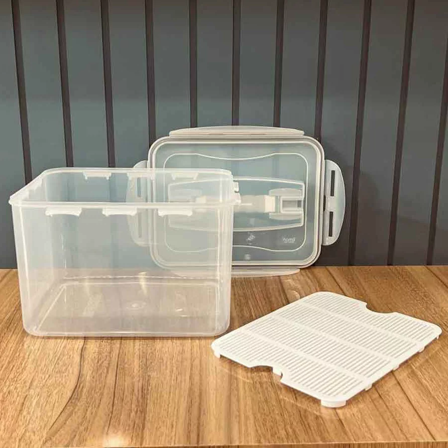 ظرف نگهدارنده میوه لیمون مدل چهارقفل کد DH1023