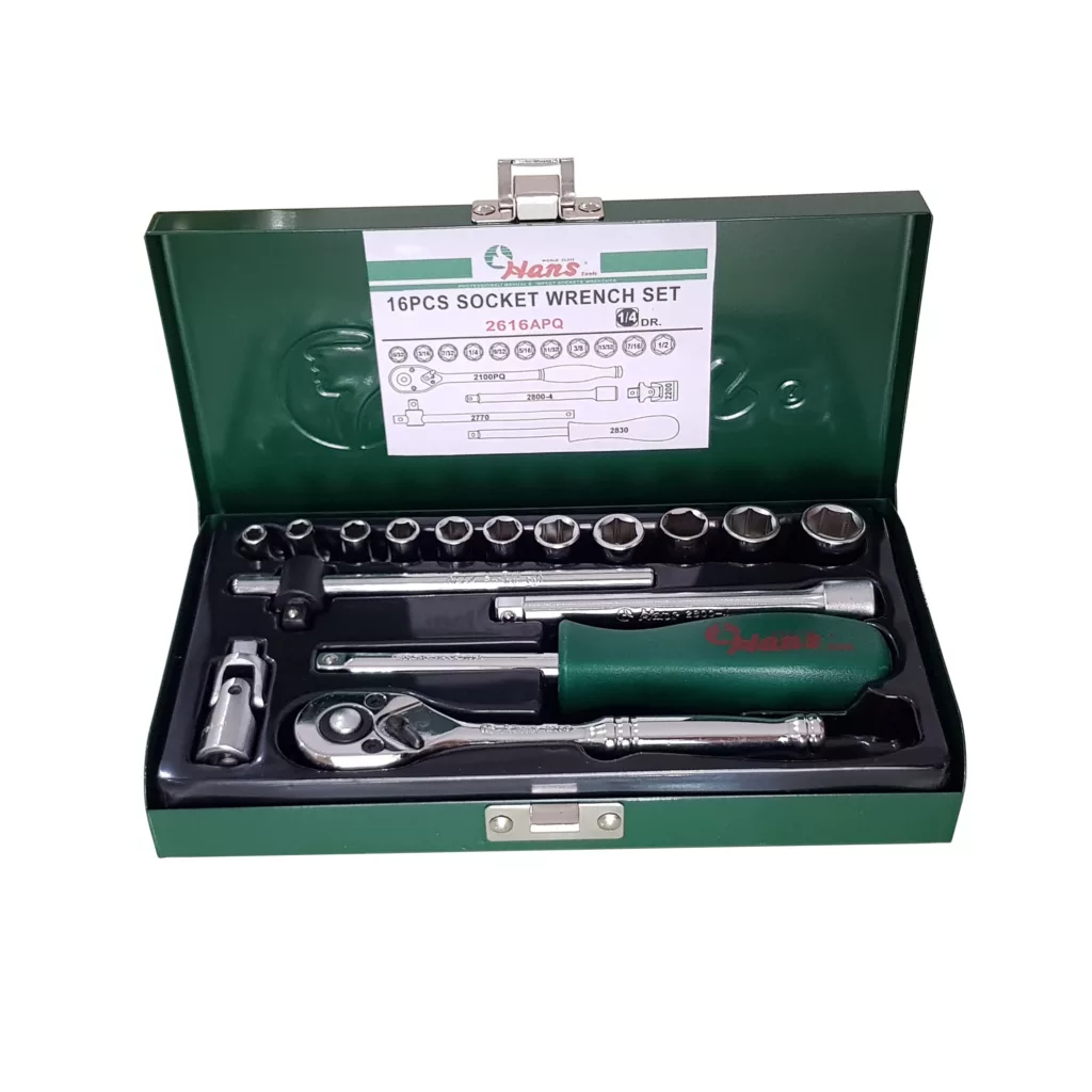مجموعه 16 عددی آچار بکس هنس مدل 2616APQ