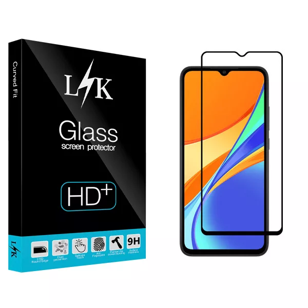 محافظ صفحه نمایش ال کی مدل Hard glass مناسب برای گوشی موبایل شیائومی Redmi 9