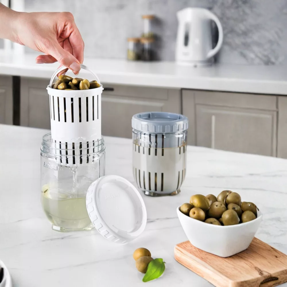 ظرف نگهدارنده 2 پارچه آریسام مدل زیتون کد 247