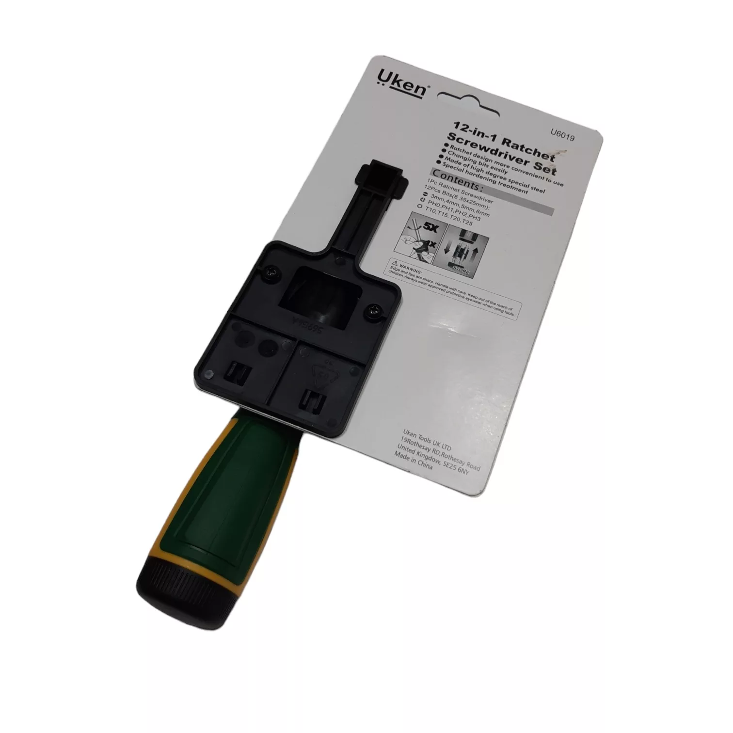 پیچ گوشتی مشتی  یوکن مدل U6019 مجموعه 12 عددی