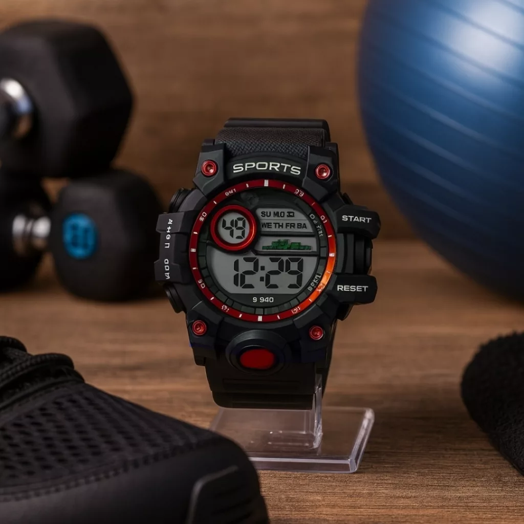 ساعت مچی دیجیتال مردانه مدل  اسپرت تک زمانه کرنوگراف بند پیو کد S2